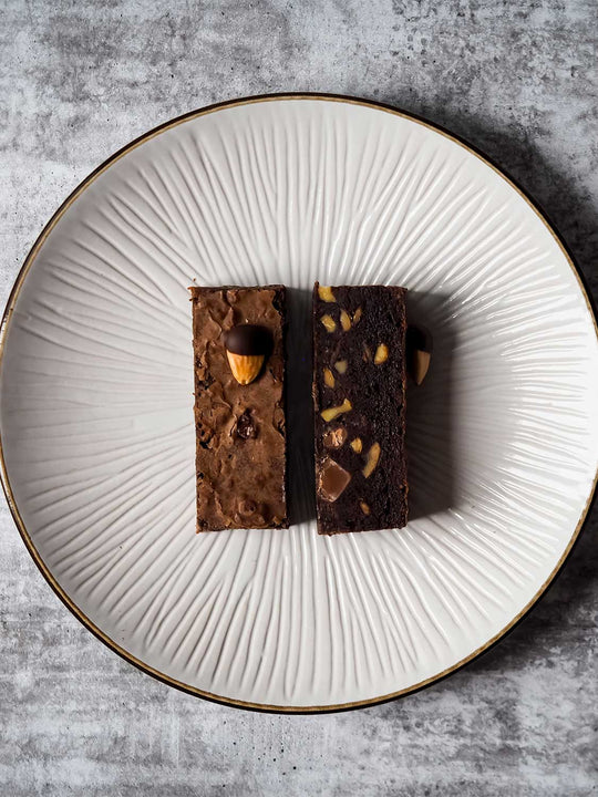 Bad Boy Brownie 100% Gluten Free Dessert Bar Slices Chocolate Chunk Roasted Almonds Best Chocolate Brownie Melbourne Next Day Delivery Best Desserts Best Gluten Free Desserts Melbourne