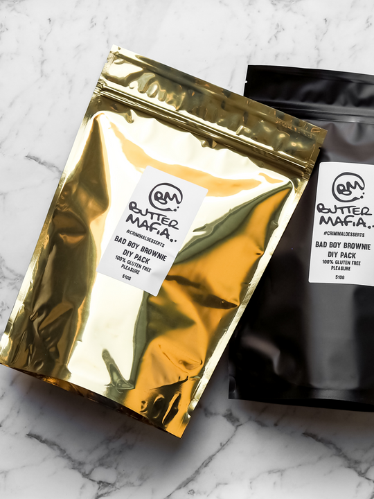 Bad Boy Brownie DIY Pack 100% Gluten Free Brownie Home Kit Brownie Bake at Home Kit Best Gluten Free Brownies Australia Shipping Australia Wide Made in Melbourne Gourmet Artisan Brownies
