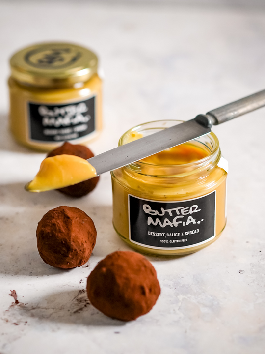 Mafia Darling Dessert Sauce/ Spread 100% Gluten Free Salted Caramel Sauce Salted Caramel Spread Northcote Dessert Shop Melbourne Online Desserts