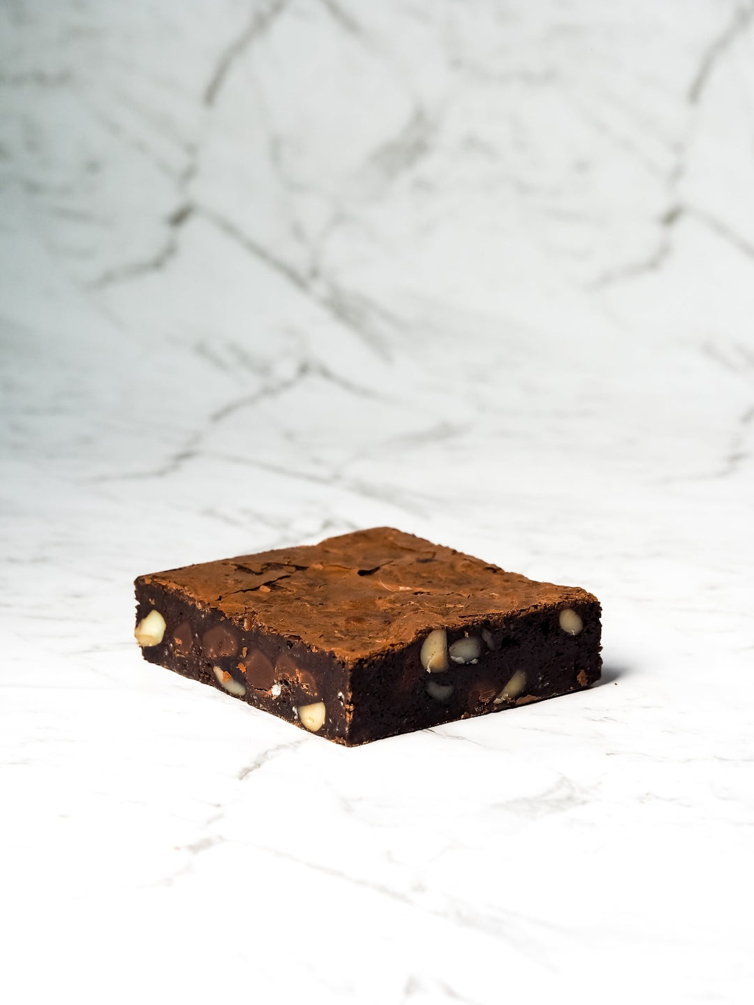 The Kingpin Brownie Block 100% Gluten Free Gourmet Chocolate Brownie Australian Macadamias Dark Chocolate Desserts Delivery Melbourne Northcote Dessert Shop