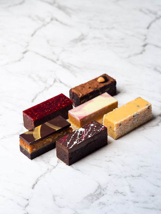 Mob Box Assorted Dessert Bars 6 Pack 100% Gluten Free Melbourne Dessert Delivery Northcote Dessert Shop Regional Victoria Gluten Free Dessert Refrigerated Delivery