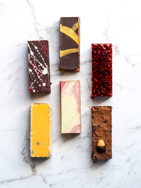 Mob Box 6 Piece Assorted Dessert Bars 100% Gluten Free Melbourne Dessert Delivery  Northcote Dessert Shop