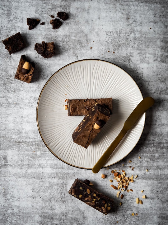 Bad Boy Brownie 100% Gluten Free Dessert Bar Slices Chocolate Chunk Roasted Almonds Best Chocolate Brownie Melbourne Next Day Delivery Best Desserts Best Gluten Free Desserts Melbourne
