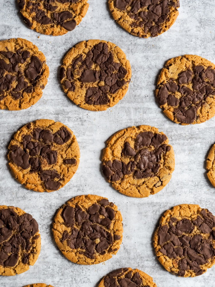 Peanut Butter Cookies Dairy Free Peanut Butter Choc Chip Cookies Henchmen Cookies 100% Gluten Free Peanut Butter Chocolate Cookies 100% Gluten Free Best Peanut Butter Cookies Chocolate Cookies Melbourne Wide Delivery Click and Collect Northcote Safe for Coeliacs Gluten Free Bakery Gluten Free Desserts