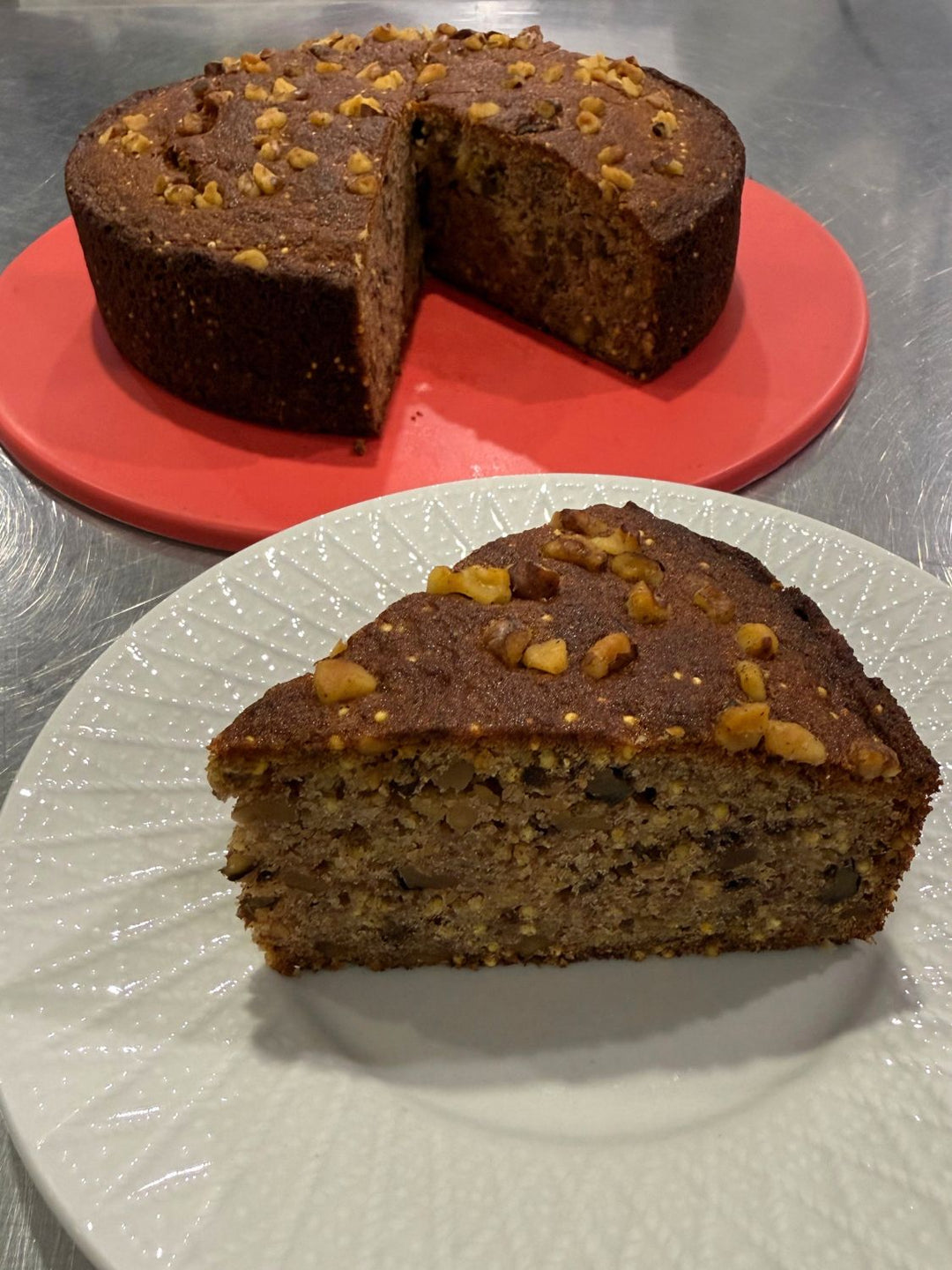 Banana Walnut Maple Cake