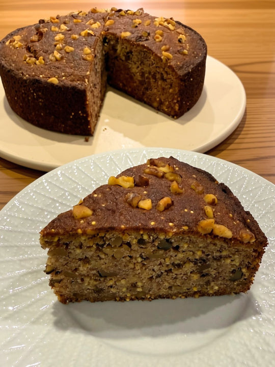 Banana Walnut Maple Cake