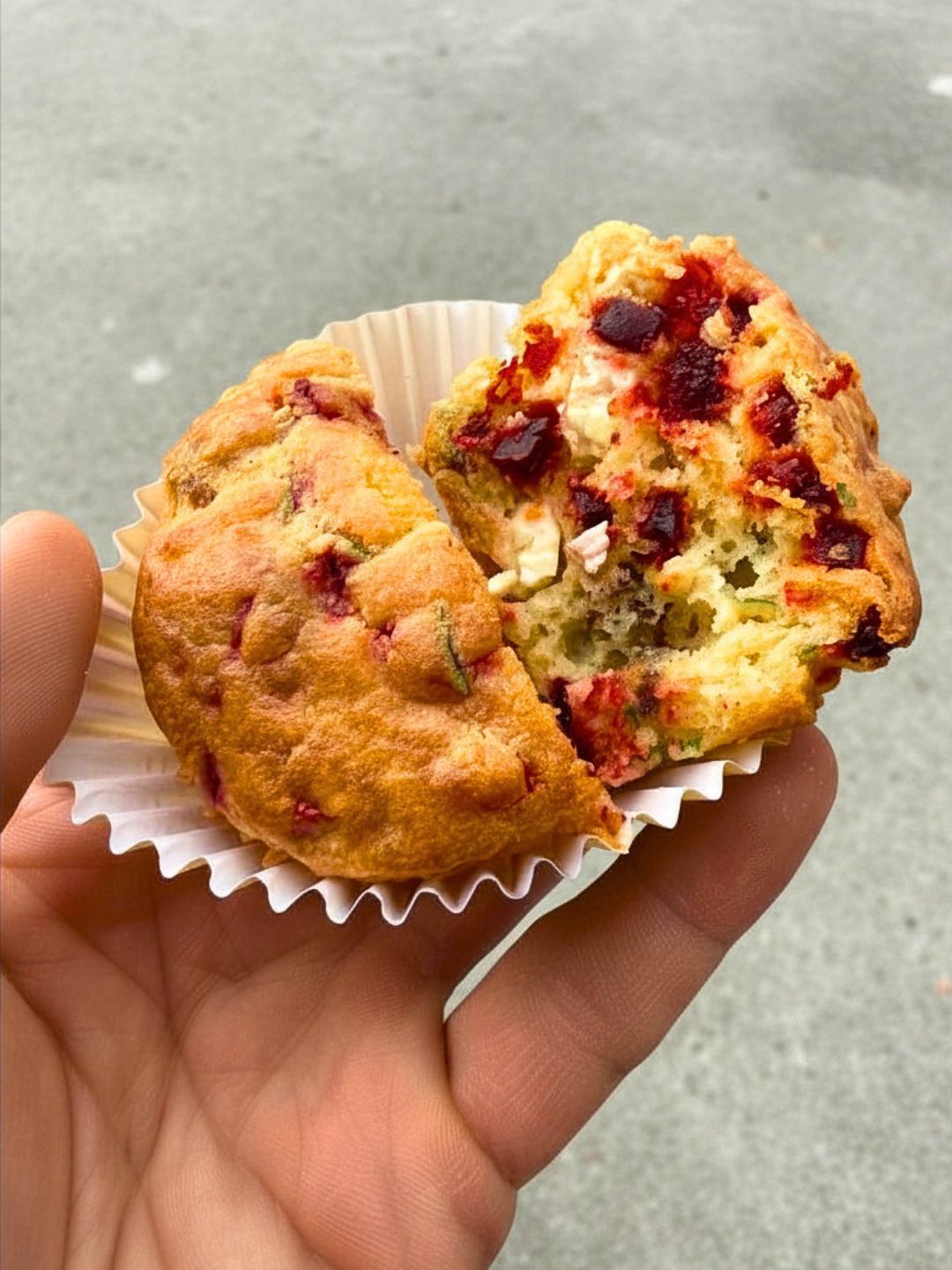 Beetroot, Feta &amp; Walnut Gluten Free Savoury Muffins Six Pack