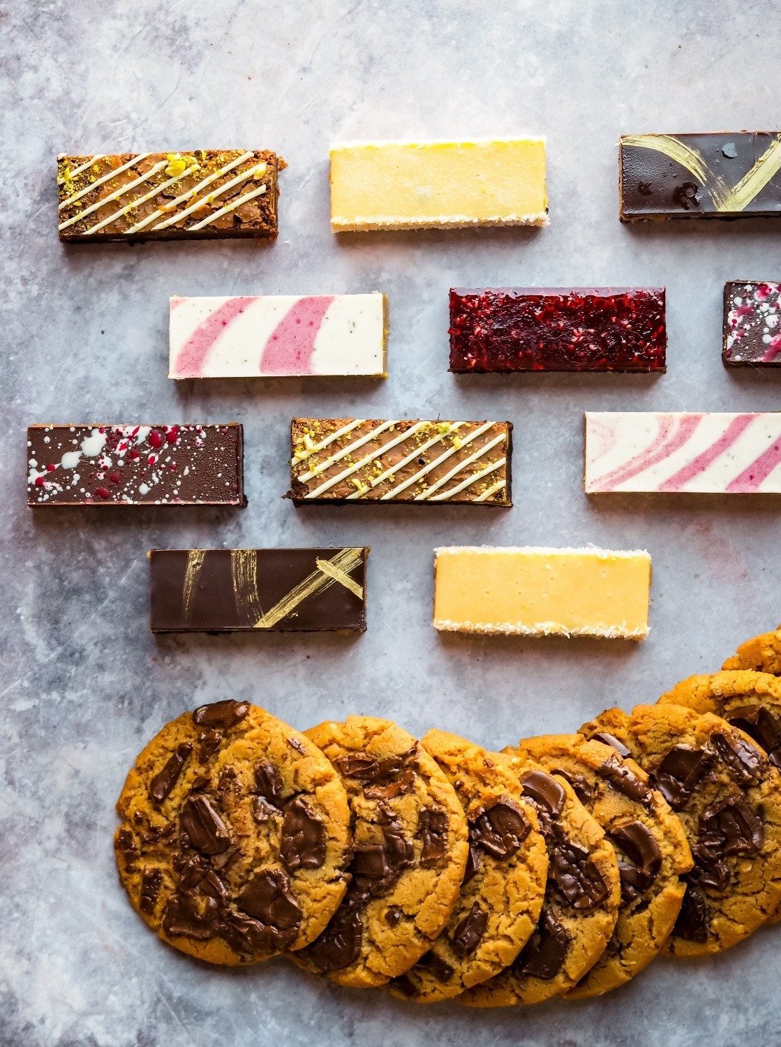 Mafia Family Gift Box 100% Gluten Free Coeliac Safe Assorted Dessert Bars and Cookies Click and Collect Northcote Free Local Delivery Melbourne Wide Holiday Treats Northcote Click and Collect 12 Assorted Dessert Bars and 10 Henchmen Cookies Gluten Free Bakery Northcote Best Gluten Free Desserts Victoria